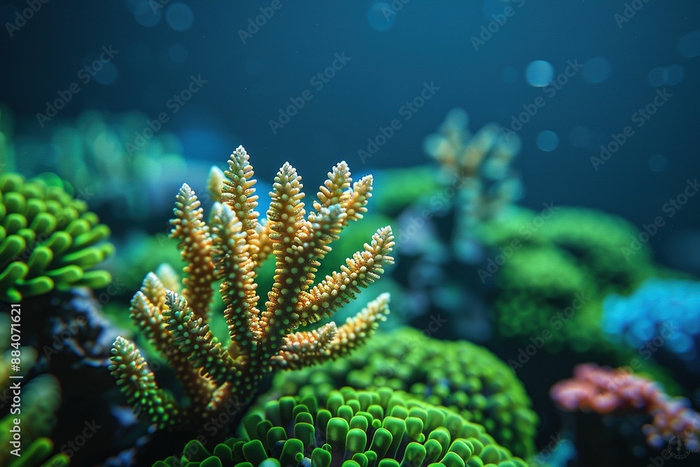 Fototapeta premium The depth of vibrant coral reef UHD wallpaper