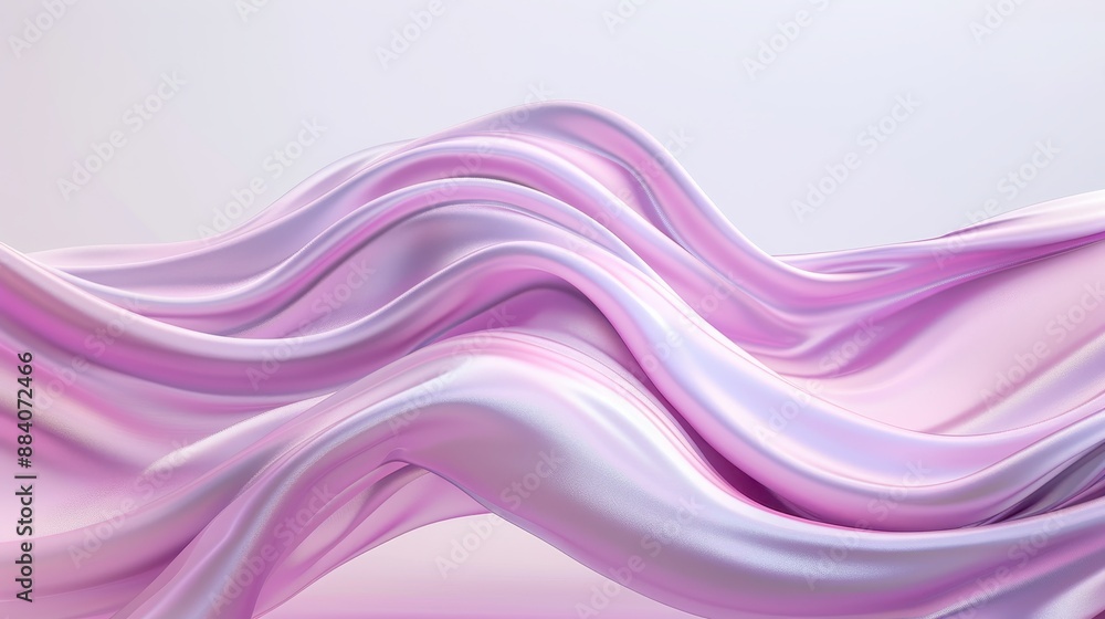 A long, flowing piece of pink fabric A long, flowing piece of pink fabric
