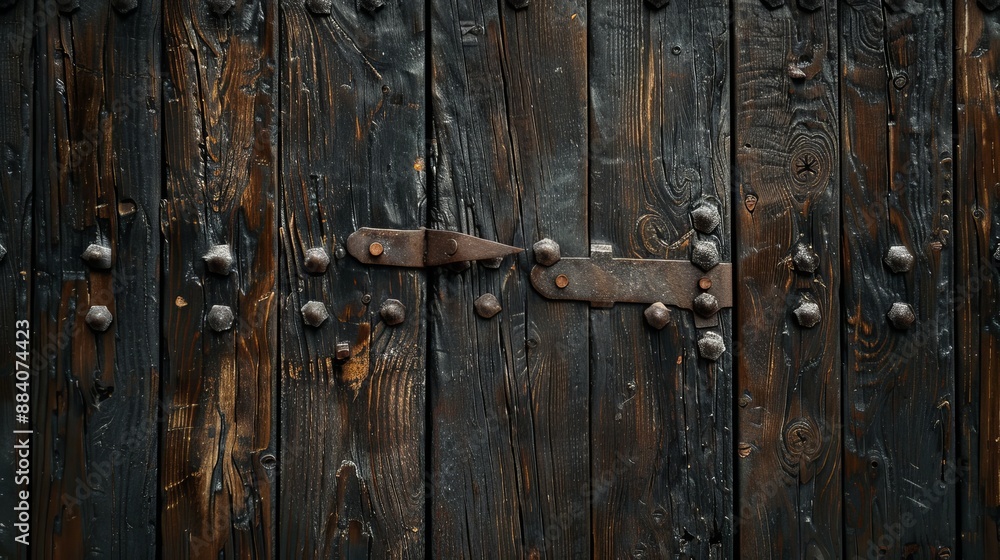 Detailed photo of intricate dark wood grain texture on a door for realistic depiction Detailed photo of intricate dark wood grain texture on a door for realistic depiction