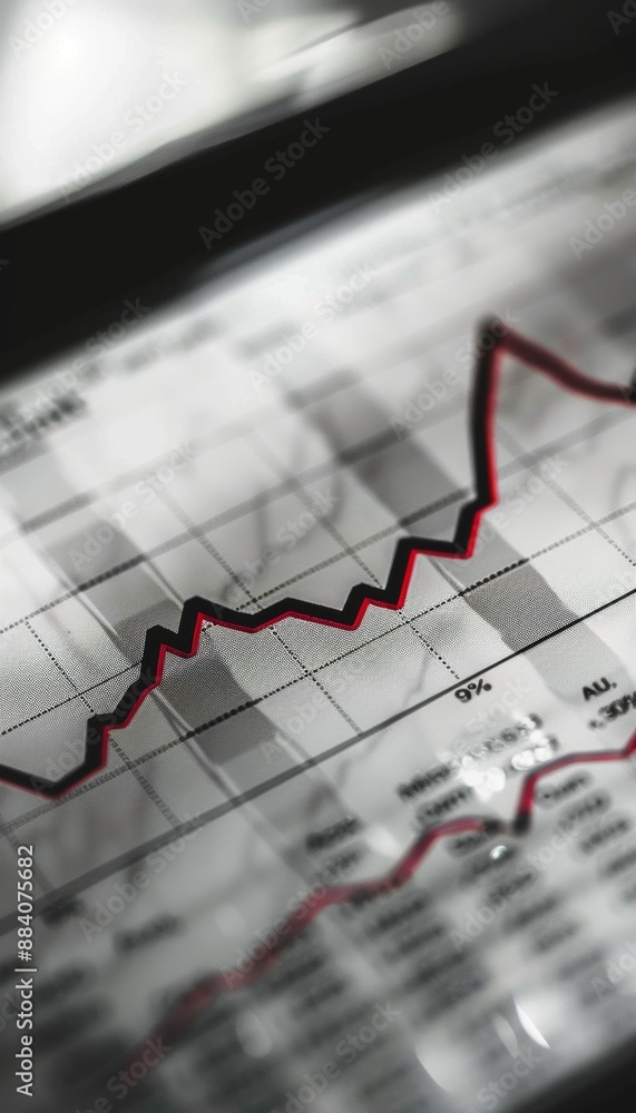 Visualizing achieving financial success with consistent growth captured in a line graph Visualizing achieving financial success with consistent growth captured in a line graph