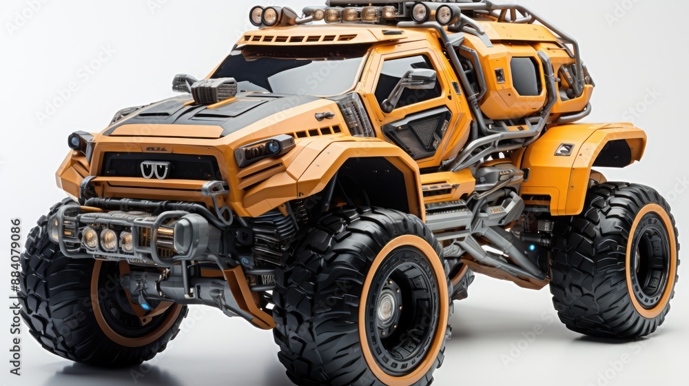 Futuristic Off-Road Vehicle. Futuristic Off-Road Vehicle.