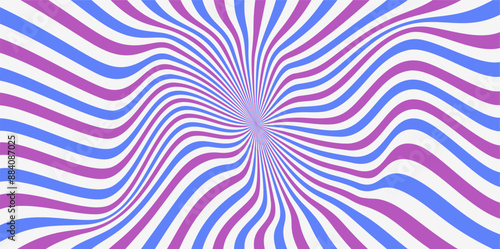 Background distortion groovy swirly pattern. Star burst line pattern background with pastel color
