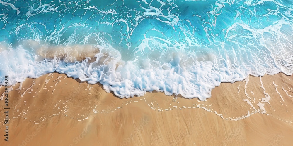 Tranquil Beach Waves on Smartphone Wallpaper Tranquil Beach Waves on Smartphone Wallpaper