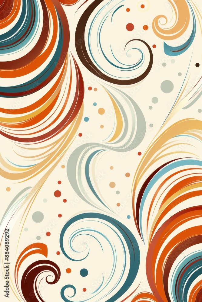Abstract Swirls in Earth Tones Abstract Swirls in Earth Tones