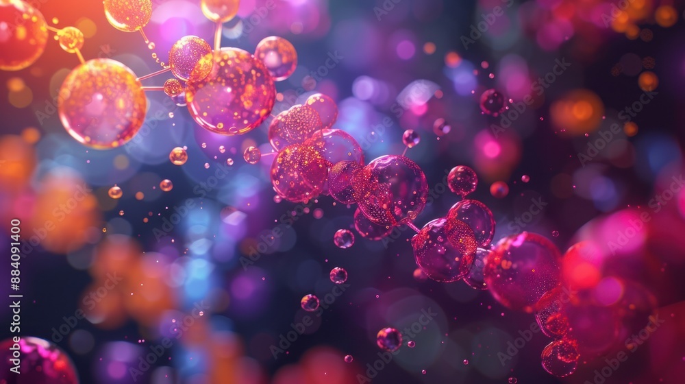 Abstract Bubbles in Vibrant Colors Abstract Bubbles in Vibrant Colors