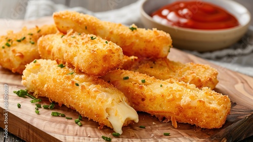 Cheese Sticks on a Plate