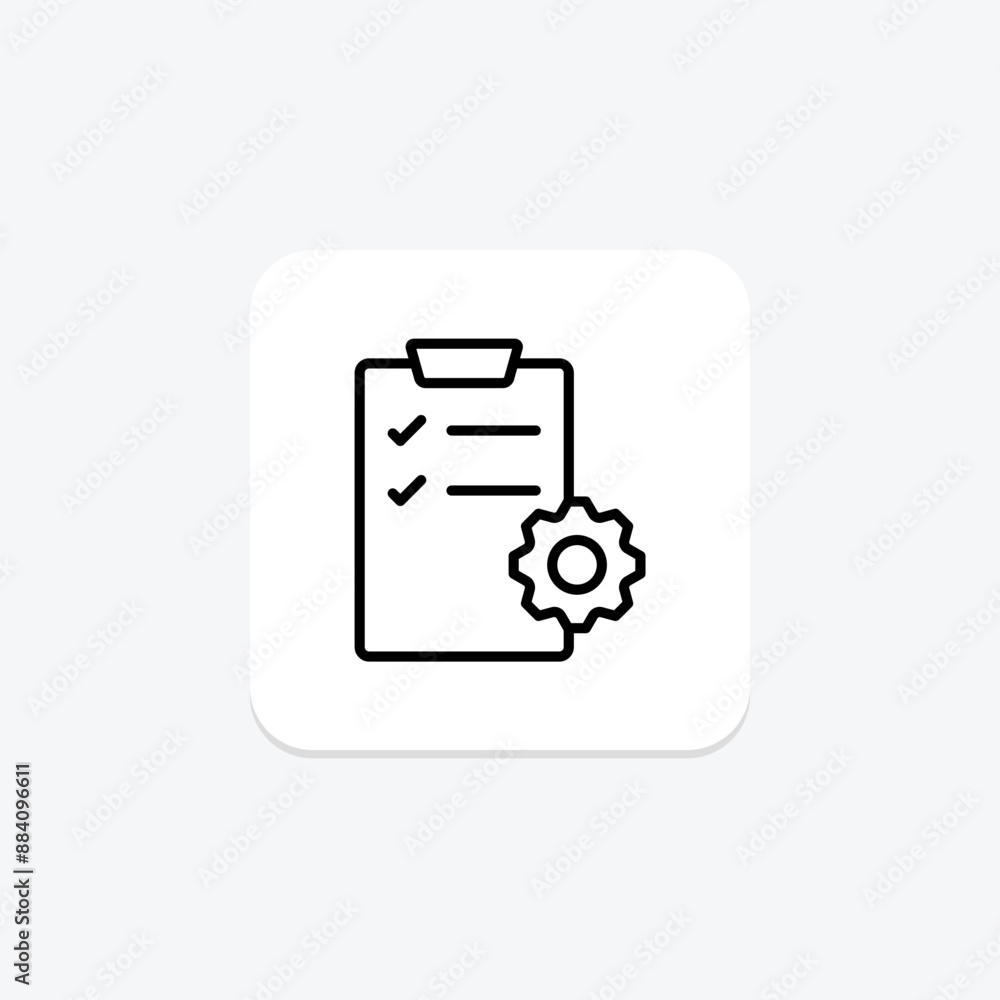 Project Management line icon , vector, pixel perfect, illustrator file Project Management line icon , vector, pixel perfect, illustrator file