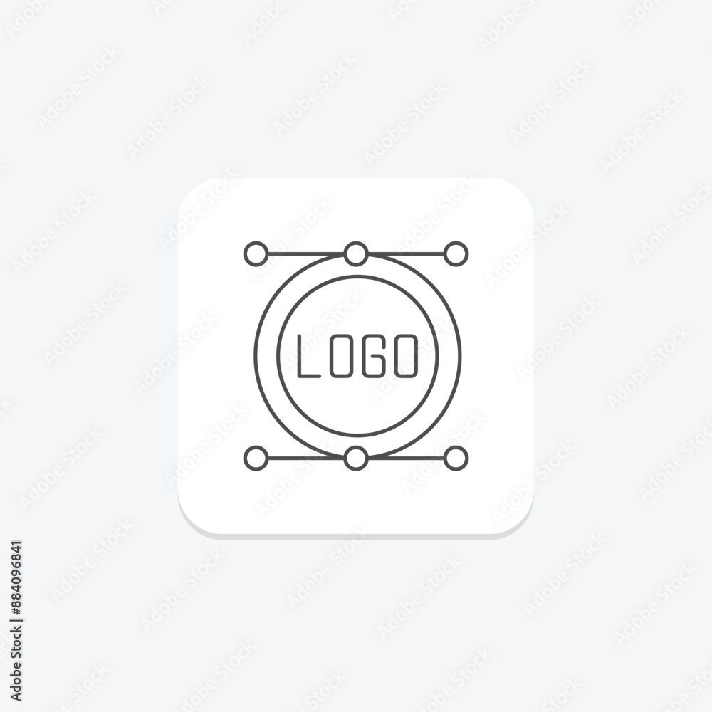 Logo Design thinline icon , vector, pixel perfect, illustrator file Logo Design thinline icon , vector, pixel perfect, illustrator file