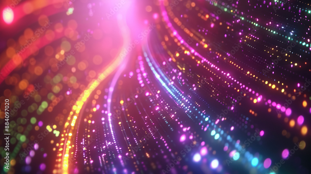 Vibrant abstract background with colorful neon lights and glowing particles, creating a dynamic and energetic visual effect. Perfect for tech and design projects. Vibrant abstract background with colorful neon lights and glowing particles, creating a dynamic and energetic visual effect. Perfect for tech and design projects.
