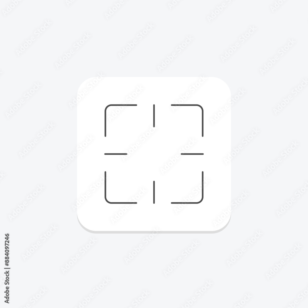 Recognition thinline icon , vector, pixel perfect, illustrator file Recognition thinline icon , vector, pixel perfect, illustrator file