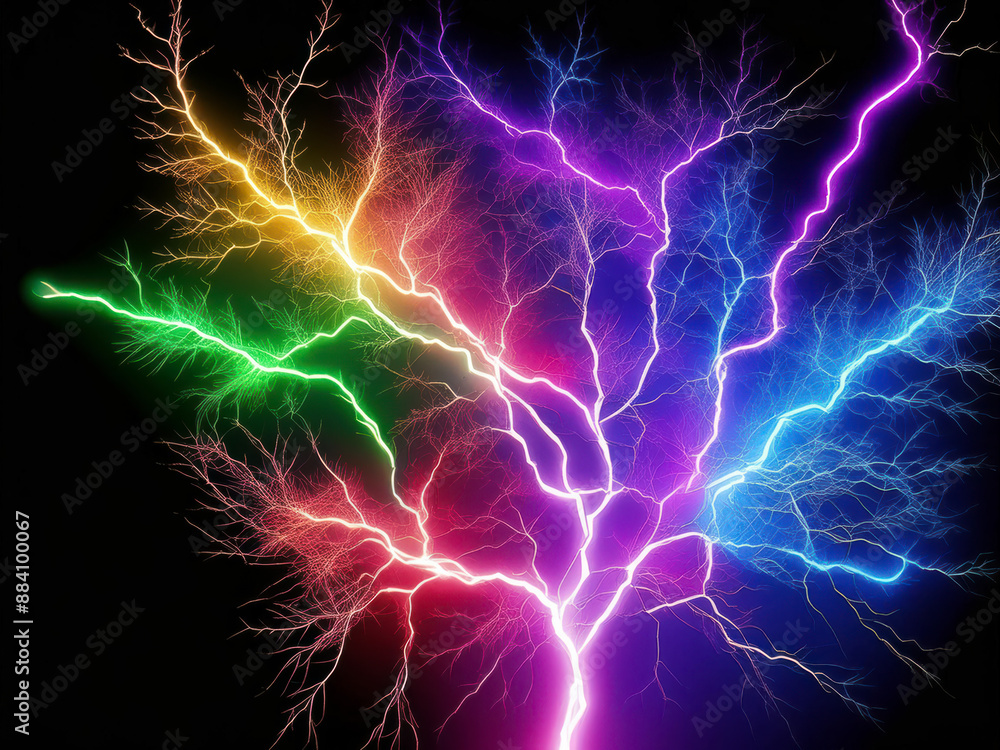 Obraz premium abstract lightning bolt