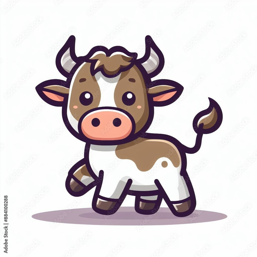 Cute OX Cartoon Illustration Cute OX Cartoon Illustration