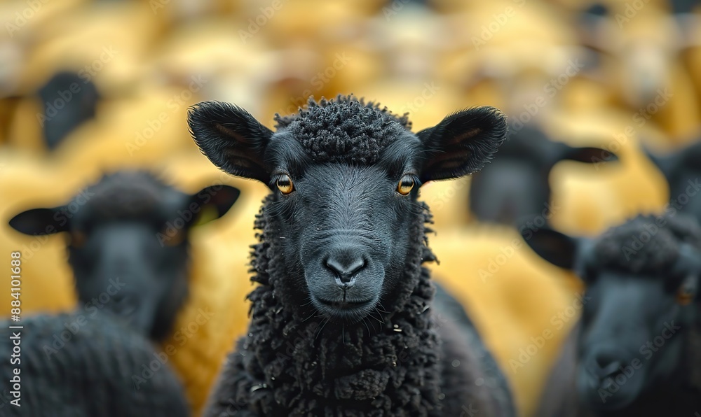 The outcast among the flock was the black sheep. The outcast among the flock was the black sheep.