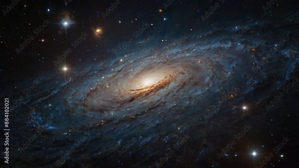 Fototapeta premium Background Universe as a whole based on a scientific background, where every element and phenomenon adheres to established scientific principles and theories, creating a coherent and realistic cosmic 