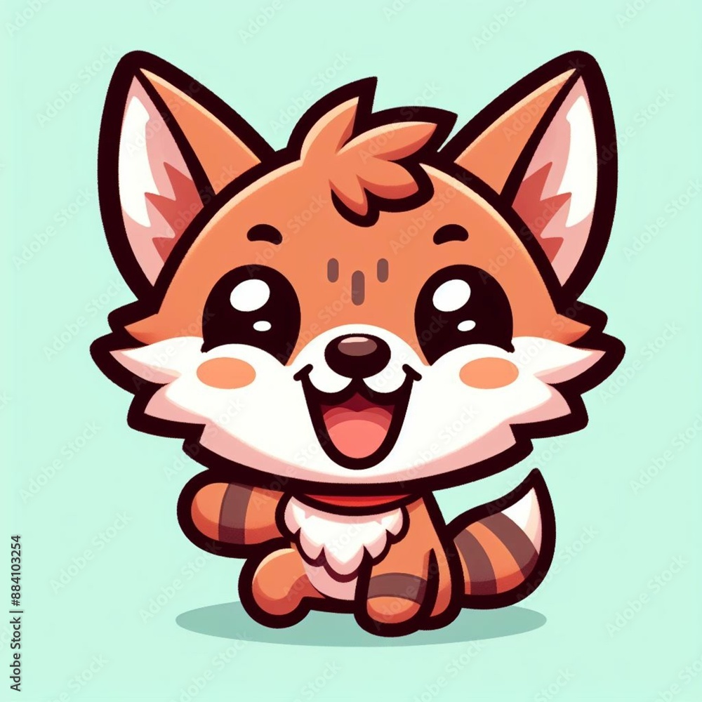 Cute Coyote Cartoon Illustration Cute Coyote Cartoon Illustration
