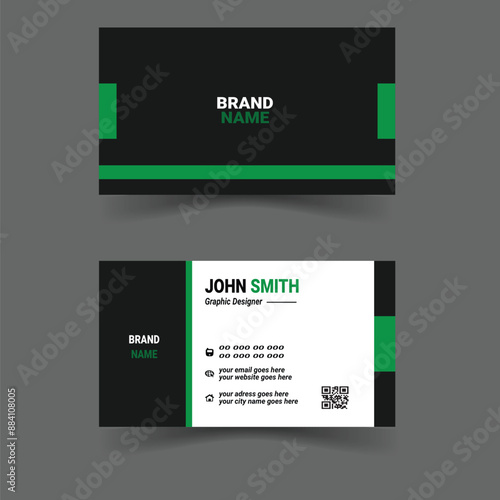 simple business card design templete and creative design