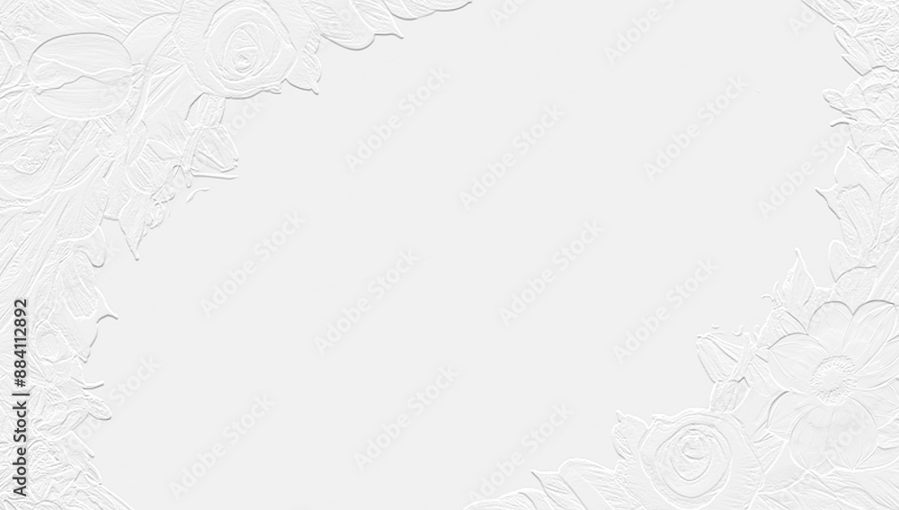 embossed image of flowers embossed image of flowers
