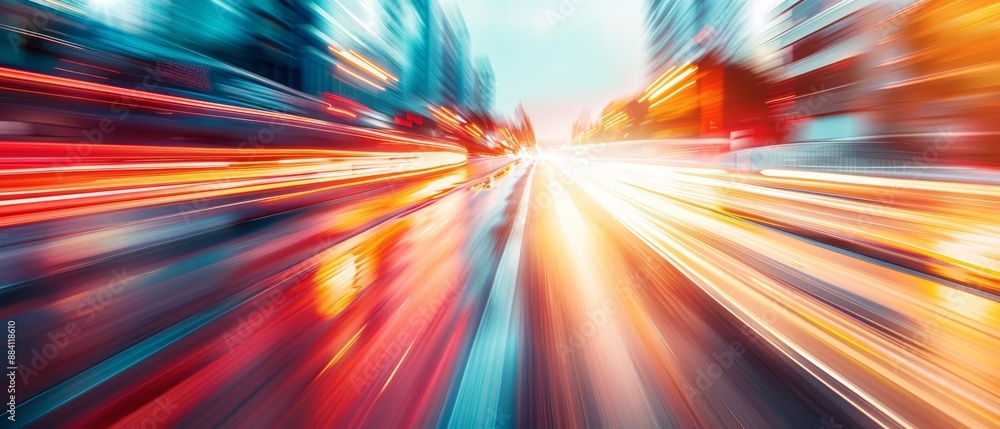 A clearer photo of a city street with distinct buildings as the background A clearer photo of a city street with distinct buildings as the background