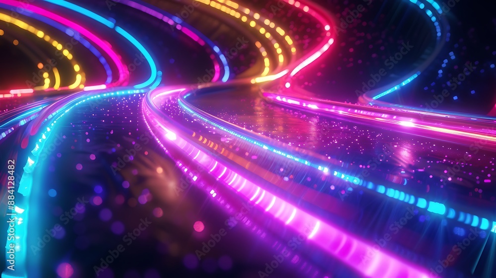 Abstract Neon Lightscape Abstract Neon Lightscape