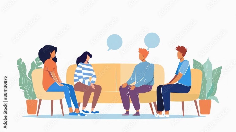 Group Discussion: People Sharing Ideas Group Discussion: People Sharing Ideas
