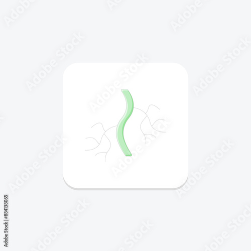 Blood Vessels lineal color icon , vector, pixel perfect, illustrator file