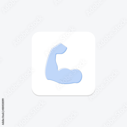 Muscles lineal color icon , vector, pixel perfect, illustrator file