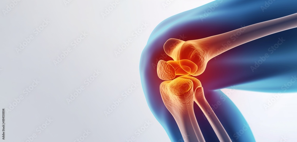 Knee pain close up X ray showing joints Knee pain close up X ray showing joints