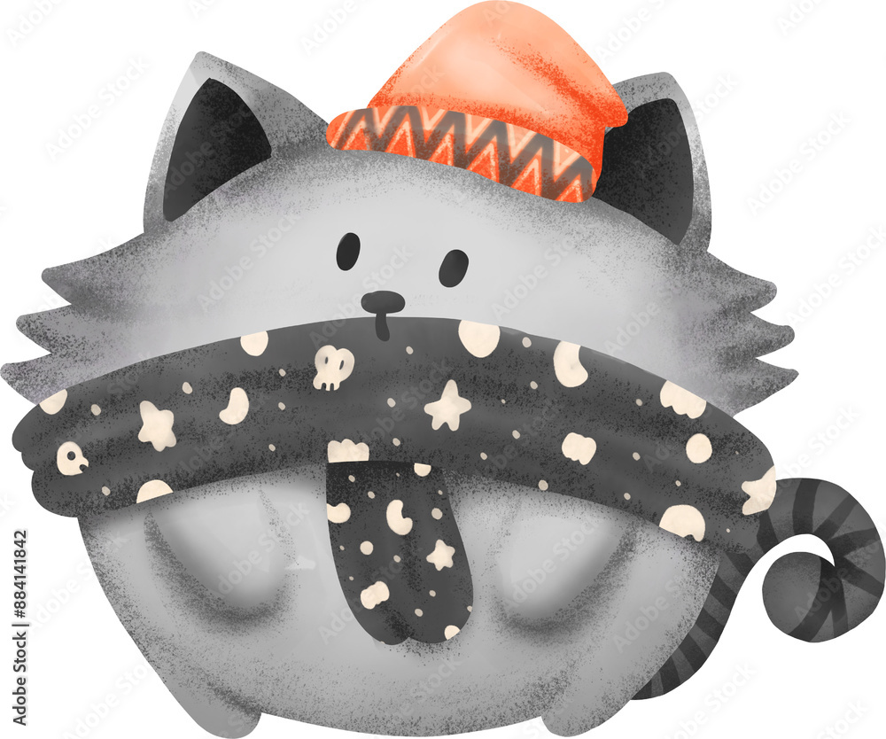 Fototapeta premium halloween watercolor elements