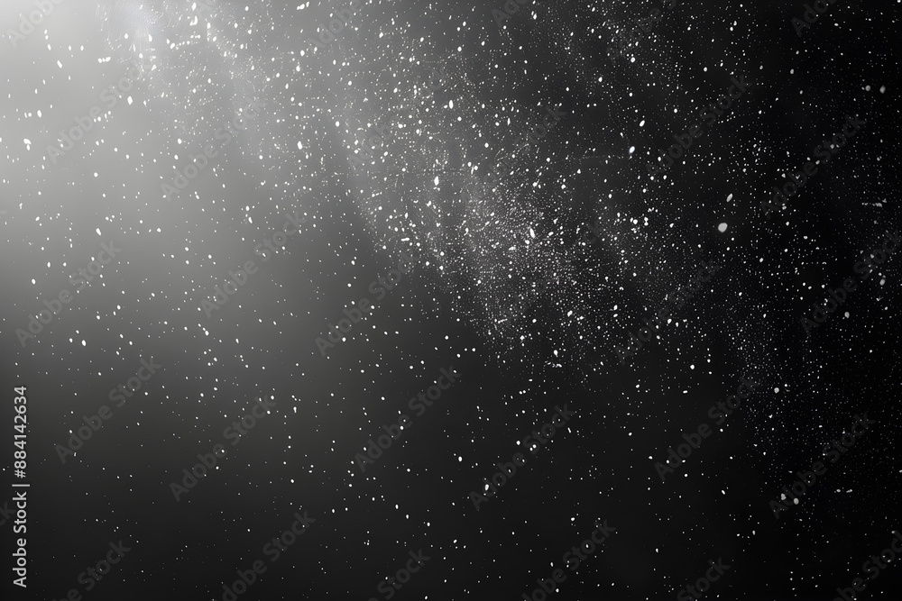 A gradient dark grainy background with white vibrant abstract spots and noise texture. Great for design layouts and has empty space for product placement. A gradient dark grainy background with white vibrant abstract spots and noise texture. Great for design layouts and has empty space for product placement.
