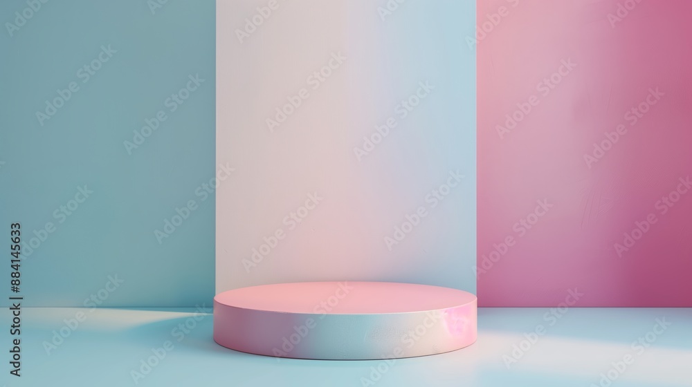 Display podium platform for advertising presentation. Display podium platform for advertising presentation.