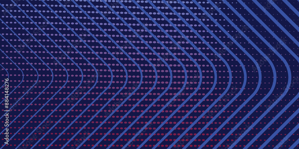 Dark blue background. Modern line stripes curve abstract presentation background. Background with monochrome dotted texture. Dark blue background. Modern line stripes curve abstract presentation background. Background with monochrome dotted texture.