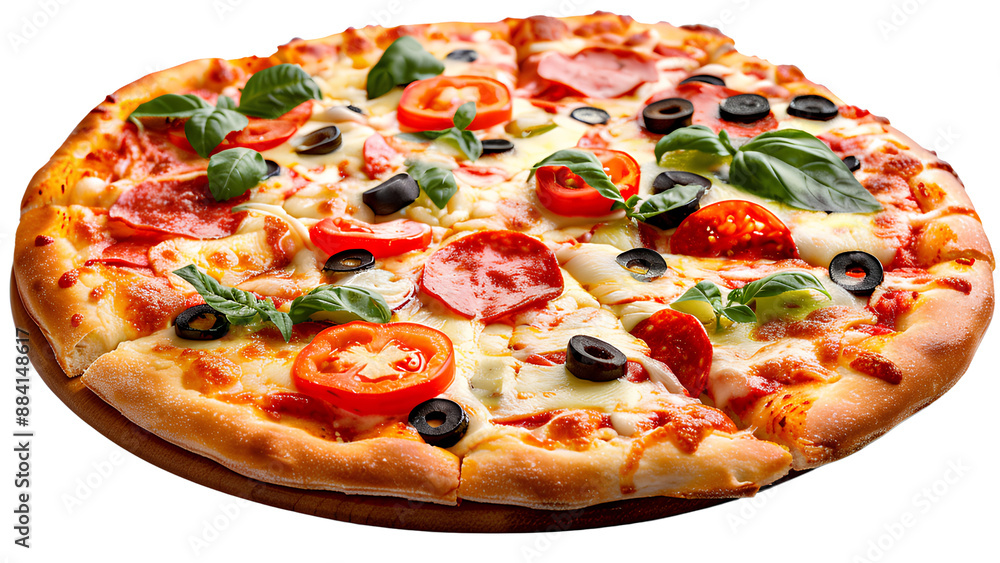 Pizza with transparent background Pizza with transparent background