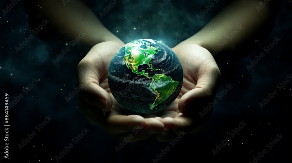 High quality 3d earth with hand ecology concept in psd format, detailed illustration High quality 3d earth with hand ecology concept in psd format, detailed illustration