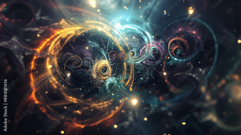 Obraz premium Visualizing Magnetism. Generative AI