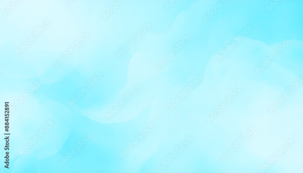 Obraz premium Artistic Light Blue Watercolor Sky Themed Background for Creative Projects, Social Media Graphics, and Digital Art 