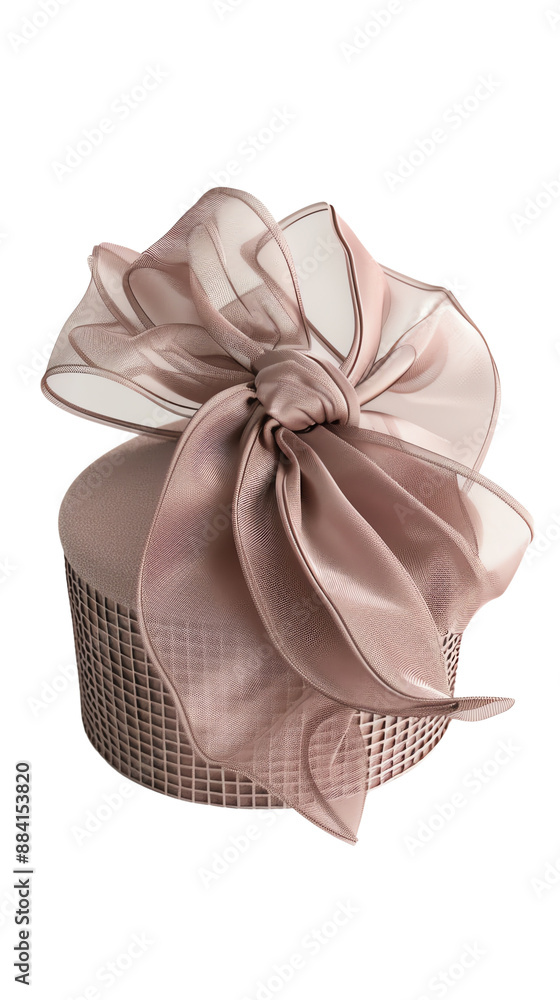 Elegant gift box with a large, stylish satin ribbon bow, perfect for celebrations, events, or special occasions. Close-up image. Elegant gift box with a large, stylish satin ribbon bow, perfect for celebrations, events, or special occasions. Close-up image.