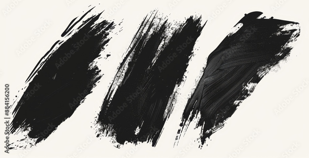 Templates for brushstrokes. Paintbrush set. Grunge design elements Templates for brushstrokes. Paintbrush set. Grunge design elements