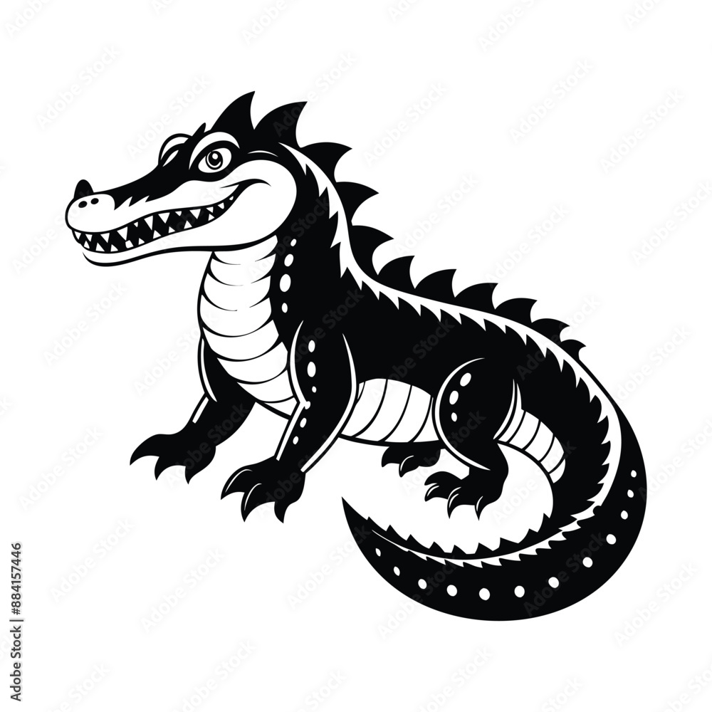 Crocodile Silhouette Vector Illustration
Crocodile Silhouette Vector Illustration