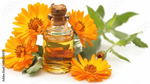 Calendula Oil with Flowers