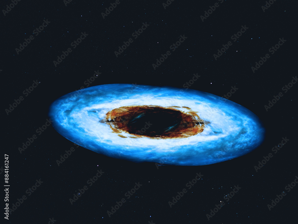 Obraz premium Galassia nello spazio profondo, Rendering 3D