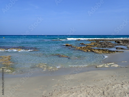 Obraz na płótnie Spiaggia dei Laghi Alimini nel Salento 589 w salonie