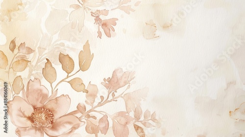 Watercolor Floral Background