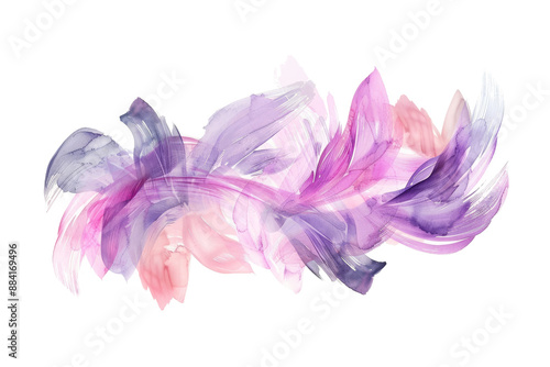 Abstract Pink and Purple Brushstrokes