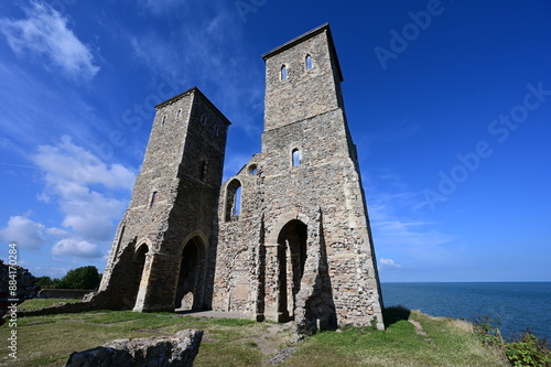 Reculver Towers and Roman Fortress.