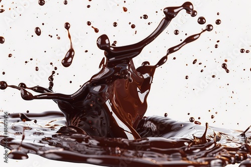 Dark chocolate splash.