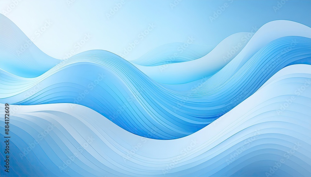 Light blue background, wavy light blue abstract background, abstract background with a smooth, gradient blend of light blue and white colors Light blue background, wavy light blue abstract background, abstract background with a smooth, gradient blend of light blue and white colors