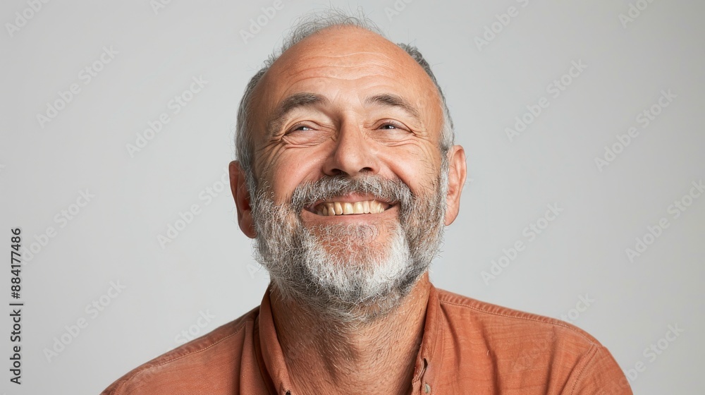 Portrait of a Bearded Man Smiling Portrait of a Bearded Man Smiling