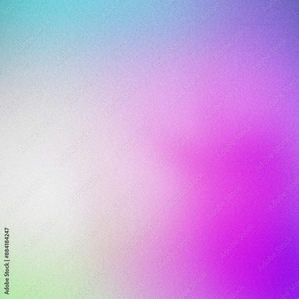 Abstract background featuring a gradient of green, blue, purple and white with a grainy texture Abstract background featuring a gradient of green, blue, purple and white with a grainy texture