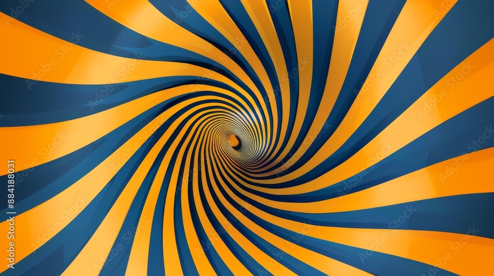 An optical illusion design with stripes that form a spiraling 3D effect in a dynamic abstract background An optical illusion design with stripes that form a spiraling 3D effect in a dynamic abstract background