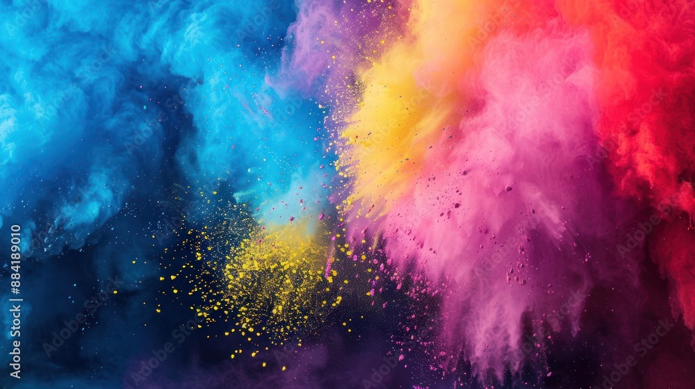 Fototapeta premium Abstract Colorful Explosion of Paint